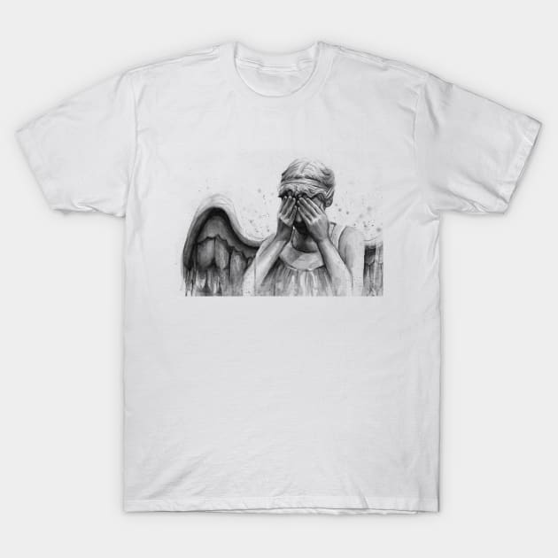 Don't Blink T-Shirt by Olechka